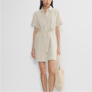 NEW Aritzia Wilfred 100% Linen Eleta Mini Dress / Jumper